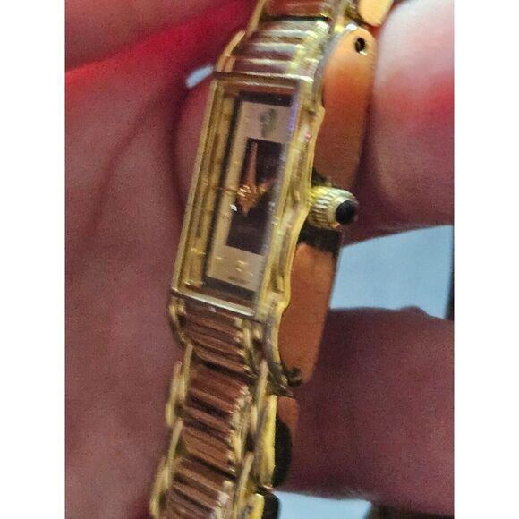 *Sale* Waltham gold tone watch with diamond accent main image 5